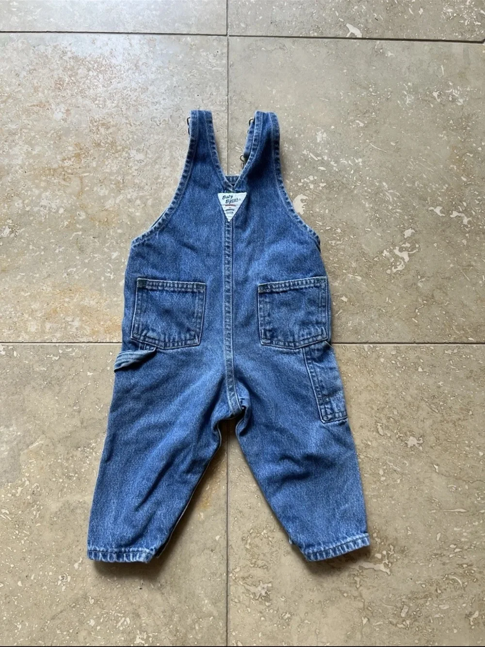 VTG OshKosh Bgosh Vestback Overalls Dark Wash 18M Made in USA